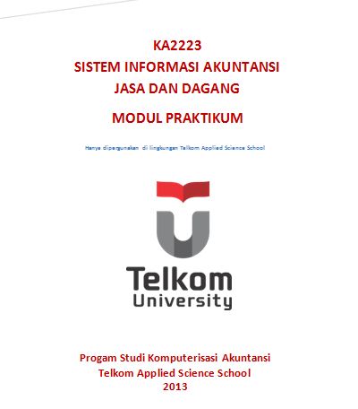 Modul Praktikum Sistem Informasi Akuntansi Jasa dan Dagang Semester Genap TA 2015-2016
